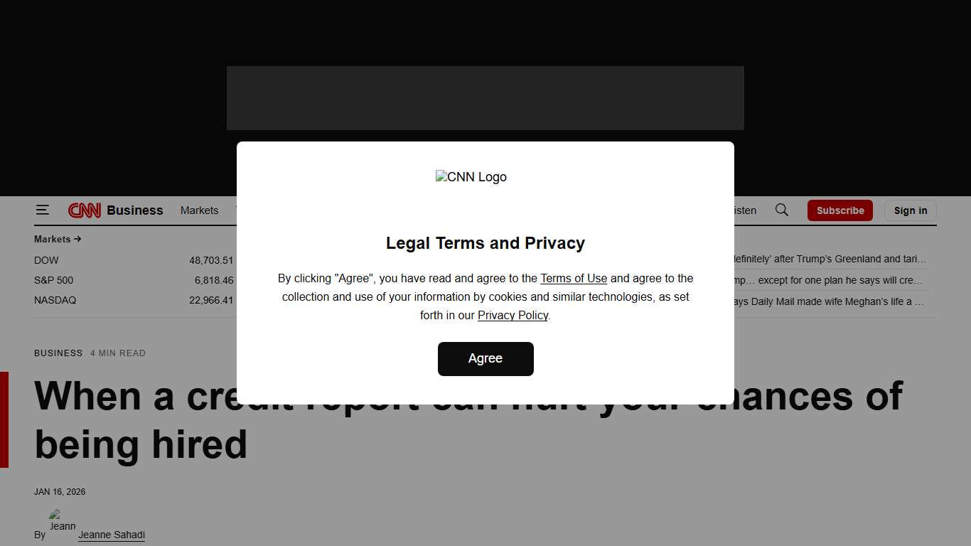 Background checks: When a credit report can hurt your chances of being hired | CNN Business